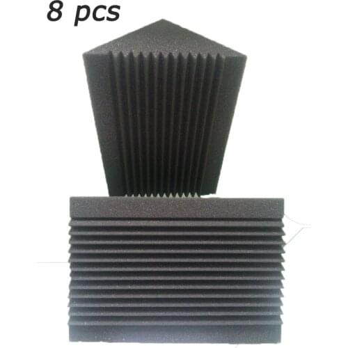 Acoustic Corner Sound Proof Bass Traps Foam in Charcoal Color