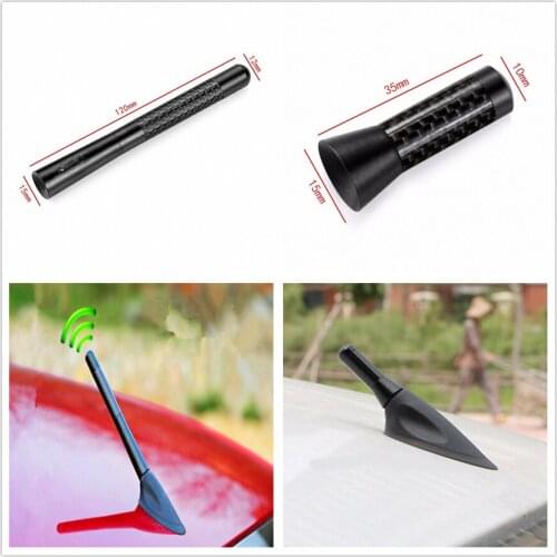 Car universal Carbon Fiber roof Short Radio signal Antenna for Chevrolet Blazer Traverse Tahoe Equinox Trax Sonic FNR-X Bolt