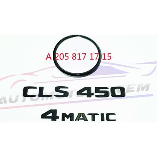 CLS450 4MATIC Rear Star Emblem Black Letter Badge Logo Sign for AMG Mercedes C257 A 205 817 17 15