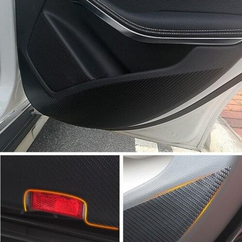 For Mercedes Benz GLA CLA GLC C class W205/E class W213 Car Door Anti Kick Pad Protection mat Carbon Fiber Stickers