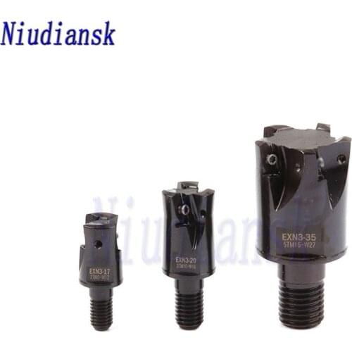 EXN3-20-3TM10-W16 EXN3-25-4TM12-W19 EXN3-35-5TM16-W27 Milling Cutter Head EXN3 CNC Lathe Tool,10pcs LNMU0303 Carbide Inserts Set