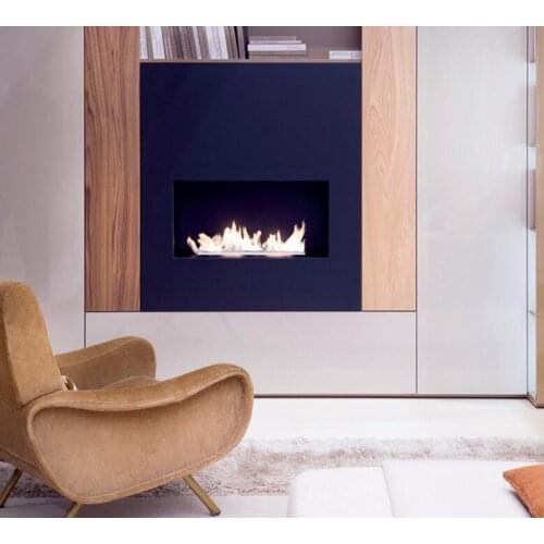 Inno-Fire 24 inch silver or black wifi real fire indoor intelligent smart bio ethanol electric burner