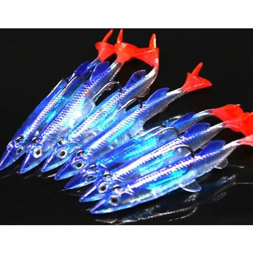 Minnow Artificial Fishing Lure Crank Bait Hooks Bass Fish Crankbait Tackle Tool soft Lifelike Fish Tackle Equipment Accessory