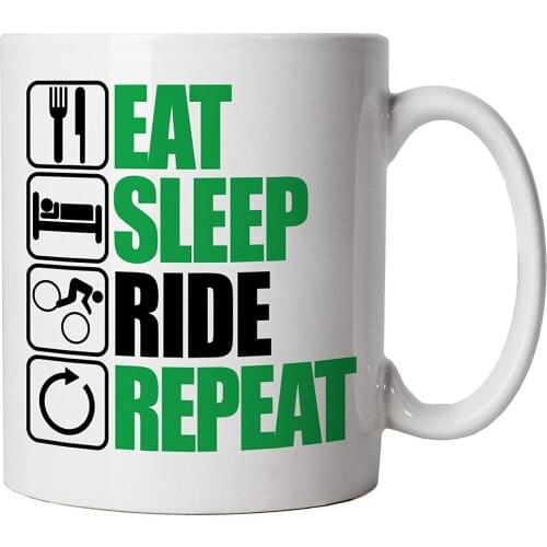 Eat Sleep Ride Repeat Mountain Biking Mug