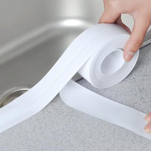 Kitchen bathroom waterproof anti-mildew tape kitchen seam seal waterproof strip bathroom toilet slot wall corner line paste