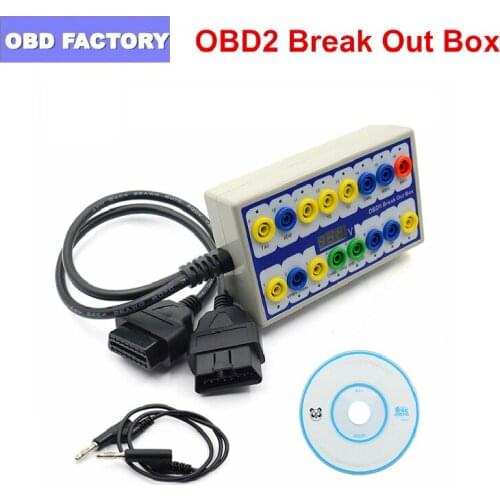 Best OBDII OBD2 Breakout Box Car OBD 2 Break Out Box Car Protocol Detector Auto Can Test Box Automotive Connector Car-detector