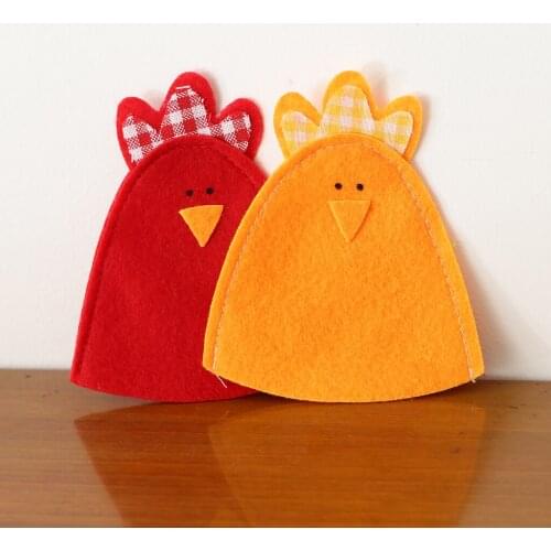 Cute Creative Chick Fabric Egg Bags Covers Easter Party Gifts
