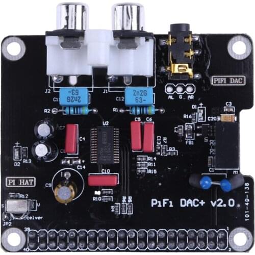 PCM5122 Hifi Dac Audio Sound Card Module I2S+Led Indicator for Raspberry Pi 3B/2B