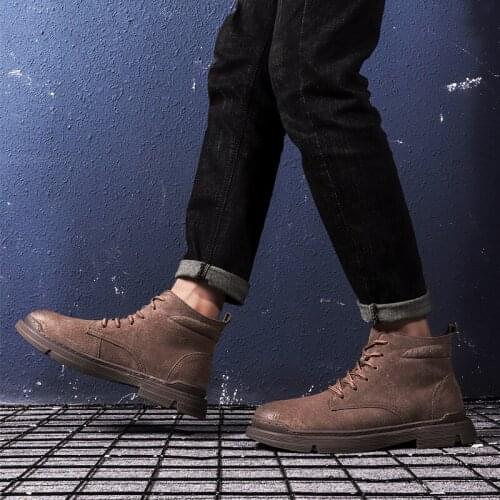 Men Casual Shoes Fashion Mens High Top Sneakers Mens Shoes Casual Loafers Men Causal For Black Sneaker Hot Sale Man Leather