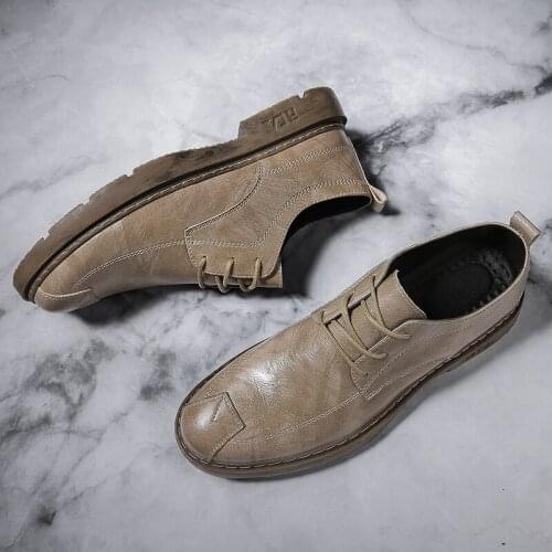 Sapatos Casual Shoes For Men Casual 2020 New Breathable Mens Leather Zapatos Hombre Cuero Spring Leisure De Slip On