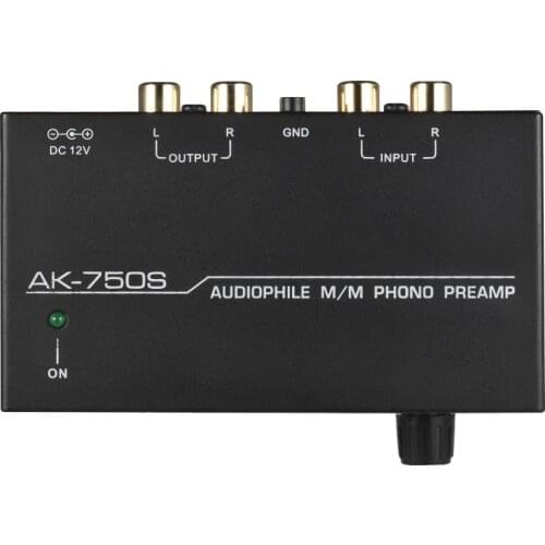 New Ak-750S Audiophile M/M Phono Preamp Preamplifier Amplifier US/EU Plug Adapter
