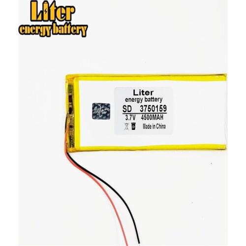 Tablet PC polymer lithium battery 3750159 p 3.7 V 4050160 p and durable 4500mah
