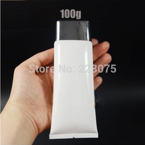 100ml Empty Storage Travel White Tube Cosmetic Hand Cream Lotion Containers Bottle 20pcs/lot