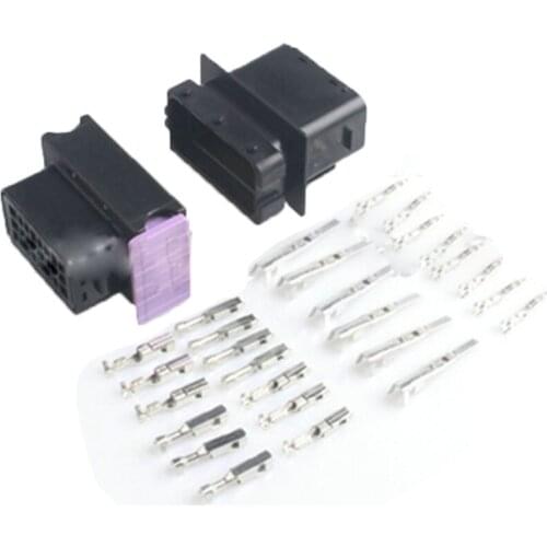 24P Connector 24 Hole Connector Car Onboard Controller Control Board PCB Pin Socket Computer Modified Plug