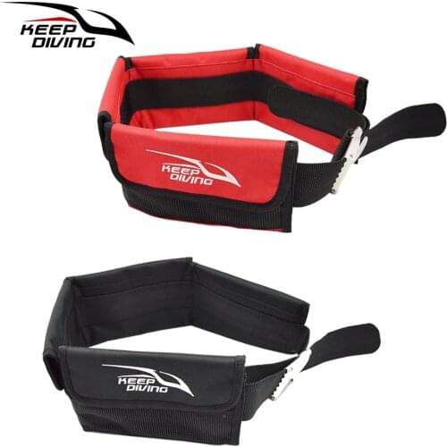 KEEP DIVING Adjustable Scuba Diving Weight Belt Pocket With Stainless Steel Buckle Diving equipment accessories