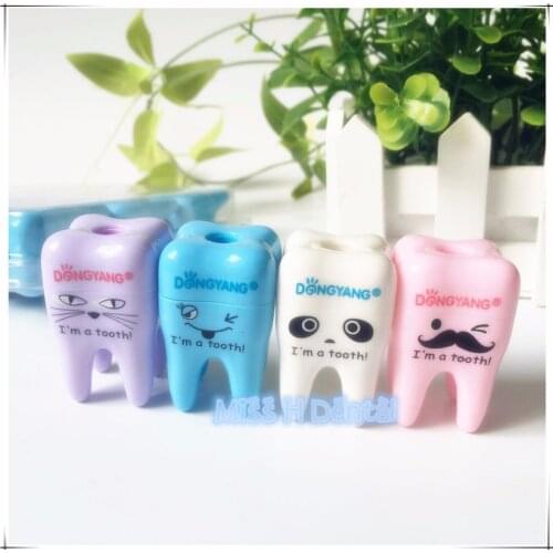 Free ship 16pcs Lovely Cute Tooth Pencil Sharpener School Kids children Favorite Beautiful stationary dental clinic gift