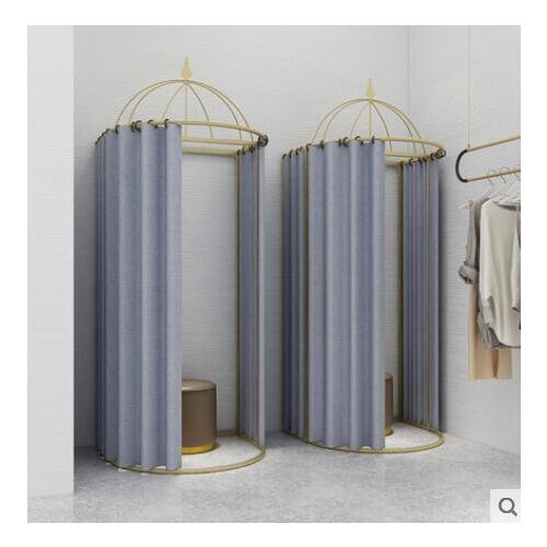 Temporary mobile fitting room of shopping mall clothing store floor portable folding easy dressing room