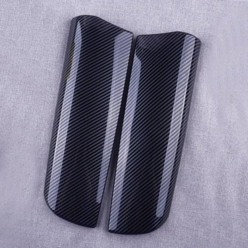 1Pair Carbon Fiber Style Console Armrest Storage Box Trim Covers Fit for BMW 7 Series F01 F02 2015 2014 2013 2012 2011 2010 2009