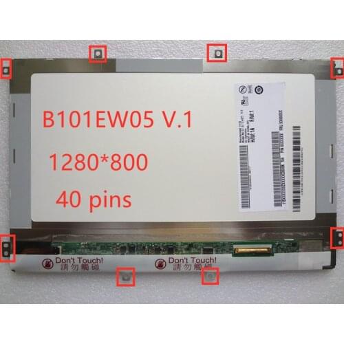 10.1" Laptop For Acer Iconia Tab A500 B101EW05 V.1 B101EW05 V1 LCD Screen Display matrix panel replacement 1280*800 40pins