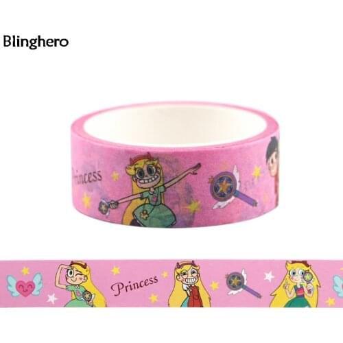 10pcs/set Blinghero Washi Paper 15mmX5m Washi Tape Cartoon Adhesive Tape Masking Tape Cute Tape Sticker BH0405