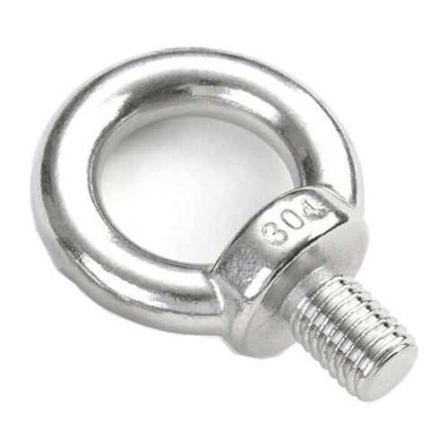 10pcs M3 M4 M5 Stainless Steel Eye Nut Marine Lifting Eyenut Ring Nut Loop Hole for Cable Rope Lifting