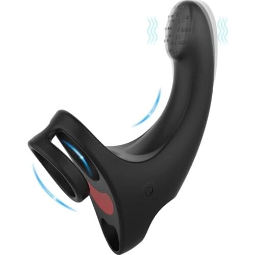 3 in 1 G Spot Finger Vibrator Wearable Men Prostate Massager With Cock Rings Masturbation,Sex Toys for Women Clit Stimulation