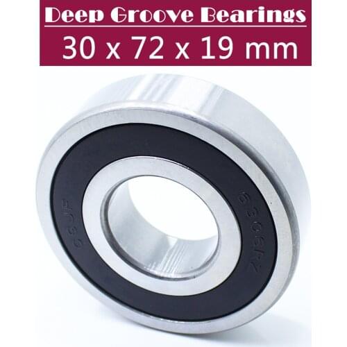 6306RS Bearing ABEC-3 (1 PCS) 30*72*19 mm Deep Groove 6306-2RS Ball Bearings 6306RZ 180306 RZ RS 6306 2RS EMQ Quality