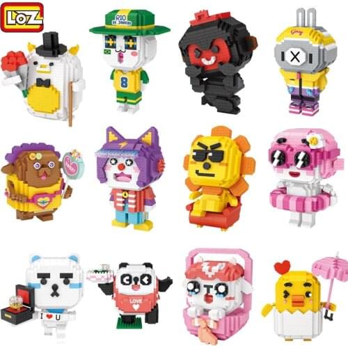 770pcs+LOZ diamond Block animals/funny iblock The zodiac mini Cartoon entertainment Diy block for kidsgifts конструктор мини