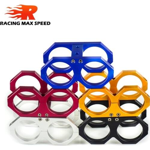 Aluminum BLack color Anodized flow pumps 044 dual Fuel Pump brackets Suitable supports clamp cradle hanger fpb02