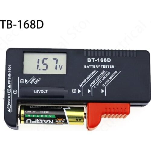 BT-168 PRO Digital Battery Capacity Tester for 18650 14500 Lithum 9V 3.7V 1.5V AA AAA Cell C D Batteries Tester M05 20 Dropship