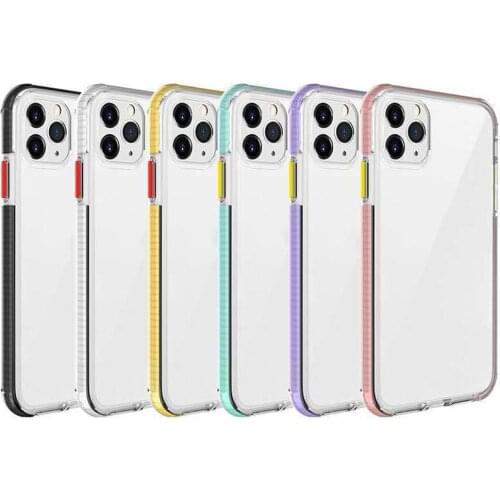 Phone Case Soft TPU 360 Full Cover Smart Phone Case for iPhone 12 / 12 Pro Max / 12 Mini Mobile Back Protective Shell