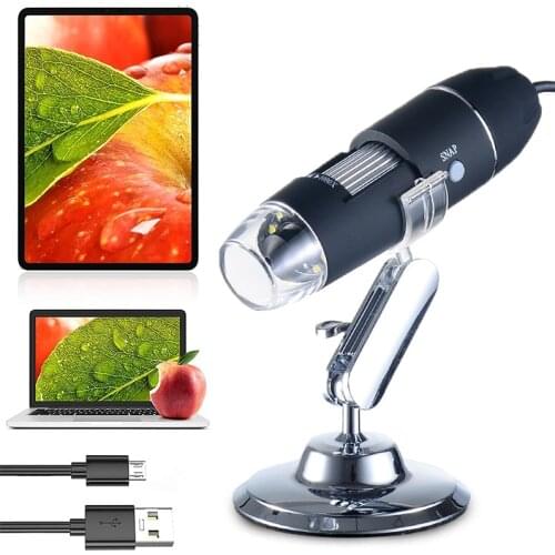 2021 New 1600X HD Digital Microscope Handheld Electron Microscope USB Microscope Experimental Endoscope Industrial Microscope
