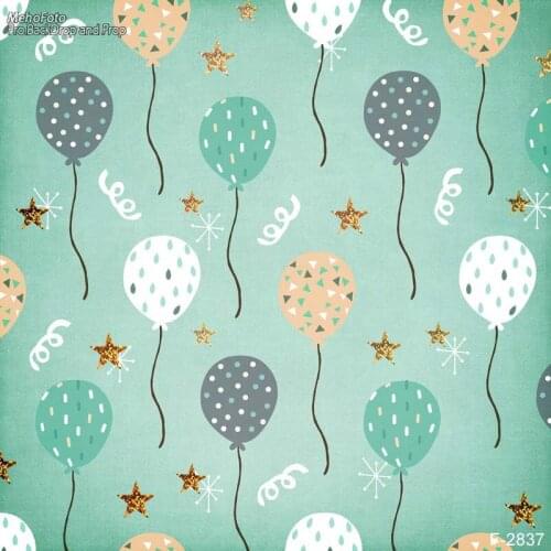 Photo background for boy 5x7 green backdrops colorful balloons backdrop for baby boy shower custom background backdrops newborn