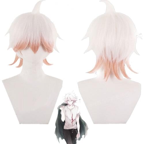 Komaeda Nagito Wig Danganronpa Cosplay Wig Anime Cosplay Hair Synthetic Heat Resistant Hair Komaeda Nagito Cosplay