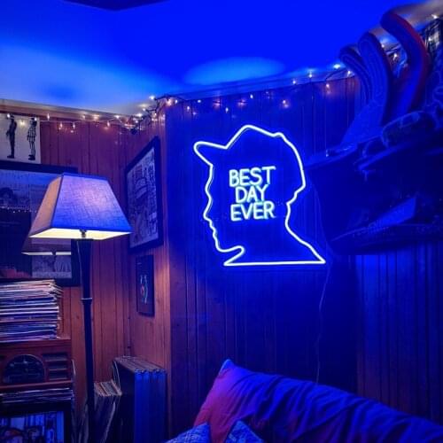 Best Day Ever Neon Light Sign LED Neon Light Handcrafted Light Up Sign Modern Art Decor Home Room Office Decor Wall Decor