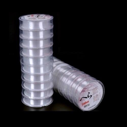 Continuous length 1000 m nylon fishing line transparent nylon telescopic fishing line