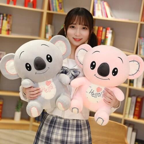 50cm New Kawaii Koala Plush Toy Soft Cartoon Animal Koala Lovely Stuffed Doll Bed Sofa Pillow Nap Pillow Friends Christmas Gift