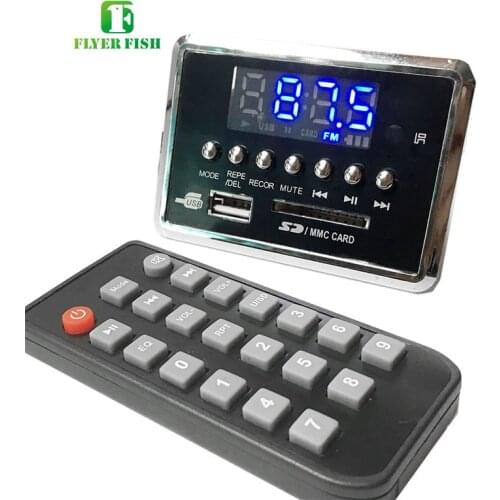 5V Bluetooth 5.0 MP3 Audio Decoder Board Recording Car USB Blue MP3 Player AUX FM Voice Recorder WAV WMA Module