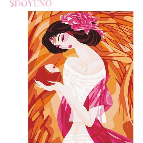 SDOYUNO diy painting by numbers abstract on canvas painting kits for kids acrylic pictures by numbers Unique Gift For Home Decor