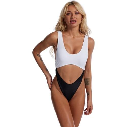 Sexy Hollow Out One Piece Swimsuit Vest Triangle Bikini New 2021 Summer Designer Bathing Suit Solid Quick Drying 2XL Swimwear