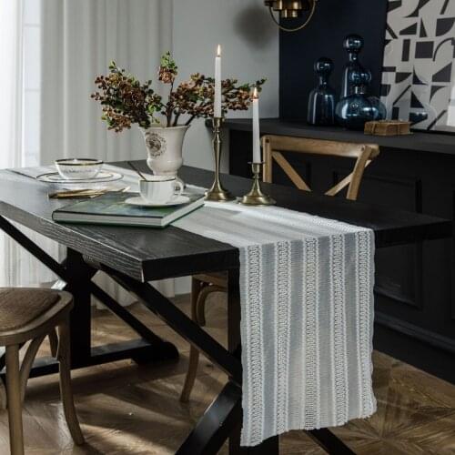 Table Runners for Modern Wedding Decoration Table Overlay Elegant Table Runner Burlap Table Runner for Home and Kitchen Utensils