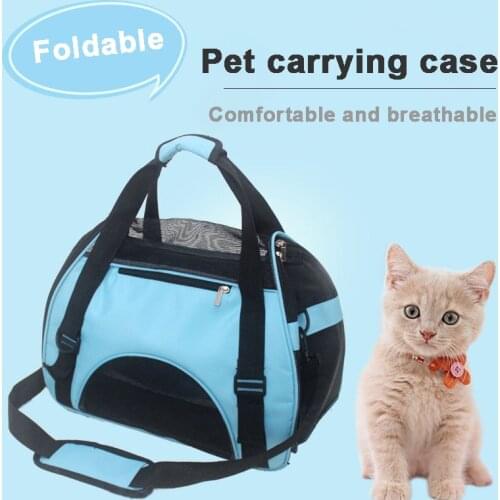 Foldable Pet Carrier Bag Dog Transport Backpack Cat Handbag Small Dogs Carrying Travel Basket Cats Bags For Chihuahua Supplies