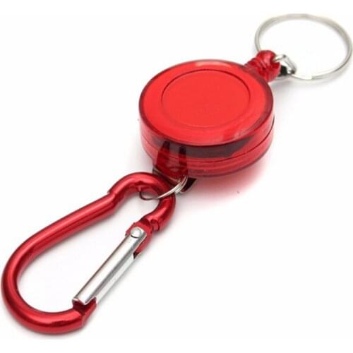 Retractable Pull Badge Reel ID Lanyard Name Tag Card Badge Holder Reels Zinc Alloy ABS Plastic Key Ring Chain Clips For Office