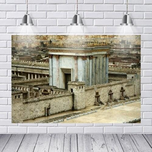 Background Photography Temple Second Israel Jerusalem Photography Backgrounds High Quality Computer Print Wall Backdrop