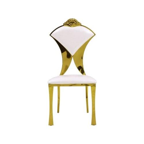 Manufacturers direct customized stainless steel personalized armchairs wedding banquet dining chairs luxury hotel stools
