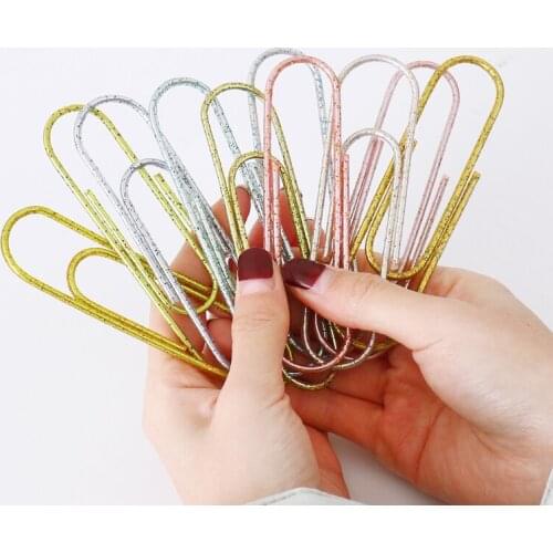 Large Paper Clip Pin Office Stationery Bookmark Clip Paperclip Paper Clips Decorative Cute Paper Clips Office Table Accessories