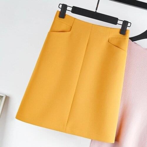 Women 2021 Summer New Fashion Mini Skirts Female Sexy Chic All-match A-line Skirt Ladies High Waist Slim Casual Skirt Faldas Y75