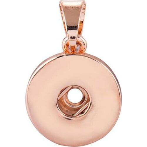 10pcs/lot Snap Jewelry Findings Stainless Steel Gold 18mm Snap Buttons DIY Accessories For DIY Snap Pendant Necklace