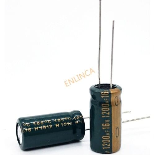 16V 1200UF 10*20 high frequency low impedance aluminum electrolytic capacitor 1200uf 16v 20