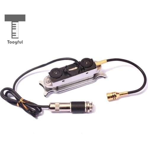 Tooyful 1x Acoustic Guitar Parts Magnetic Sound Hole Pickup Silver Replacement Parts